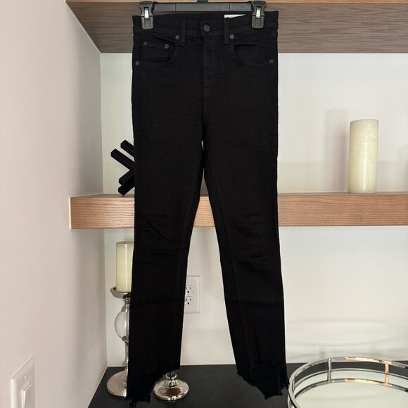 Rag & Bone 10 Inch Capris in Black - Picture 2 of 7